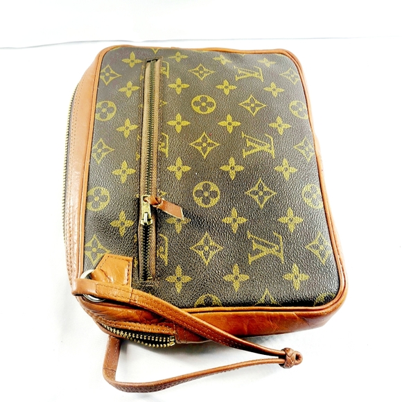 Louis Vuitton Brown and Gold Monogram Wristlet - Picture 8 of 8